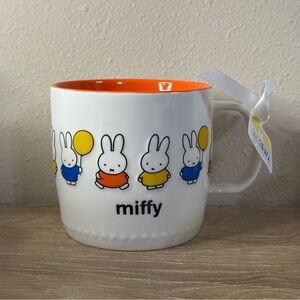 Miffy By Magenta Bunny Rabbit  3D Texture Large 18oz Ceramic Coffee Mug